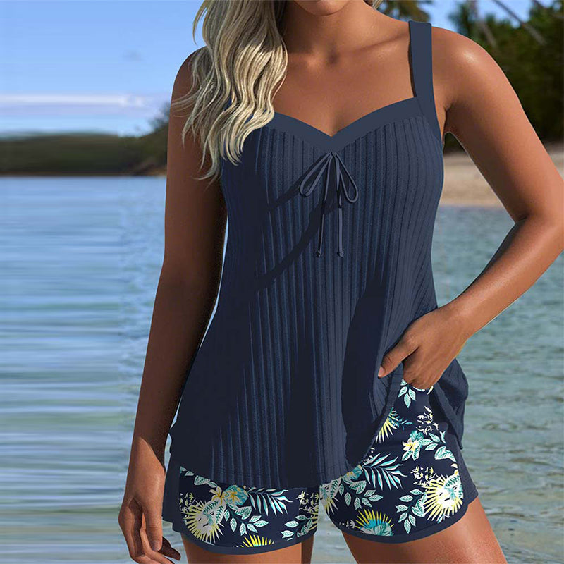 Clara™ – Elegant Floral Tankini Set