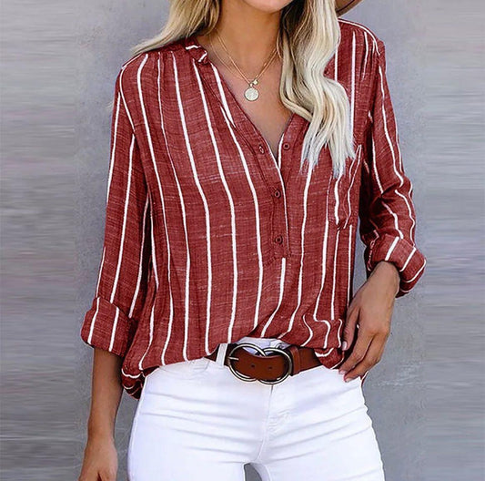 Candace™ | Striped Casual Blouse