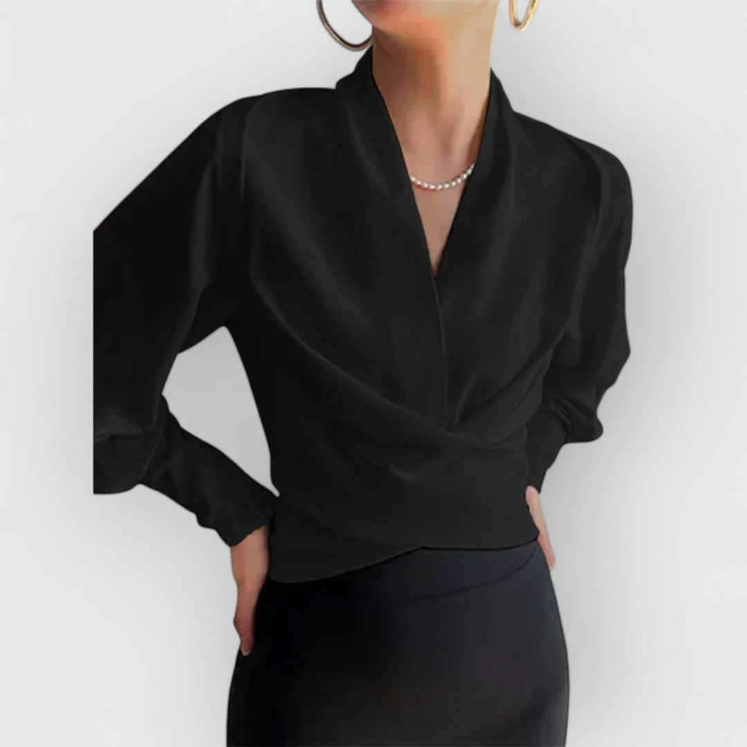 Aria™ - Elegant Puff Sleeved Blouse