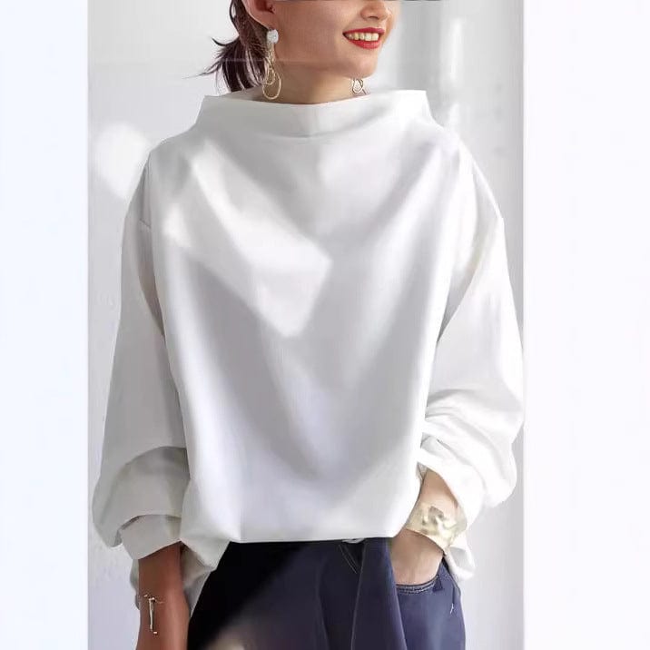 Elly™ - High-Neck Soft Knit Top