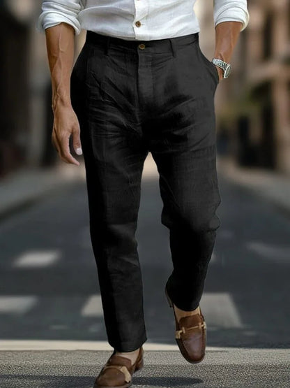Alaric - Tailored Linen Trousers