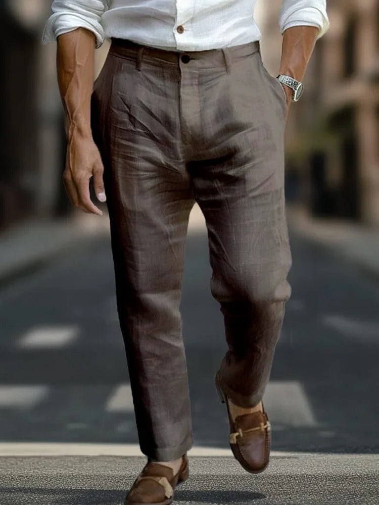 Alaric - Tailored Linen Trousers