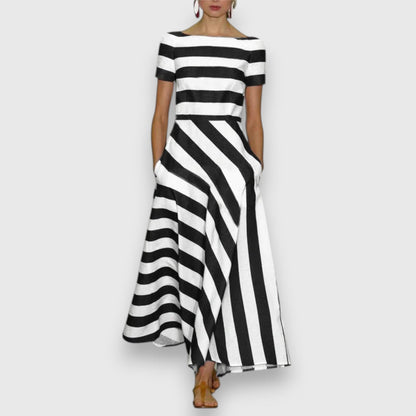 Lorie™ – Sophisticated Striped Dress
