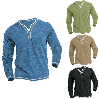 Denis™ - Comfortable V-Neck Long Sleeve