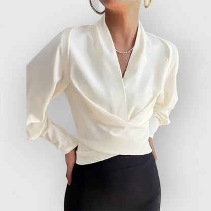 Aria™ - Elegant Puff Sleeved Blouse