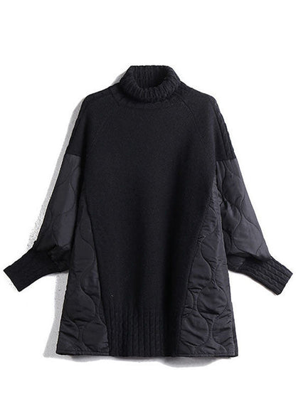 Hailey™ - Simple Turtleneck Patchwork Sweater