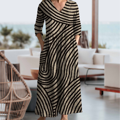 Eve™ - Vintage Striped Dress