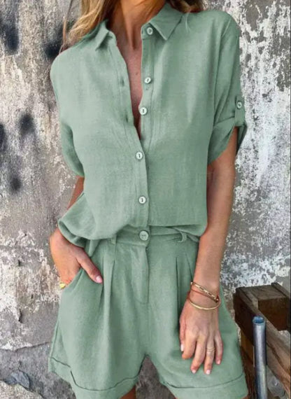 Noa - Two-Piece Linen Blend Set