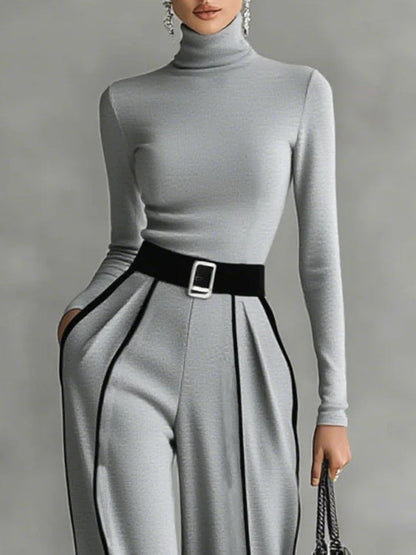 Alina – Two-Piece Set with High Collar