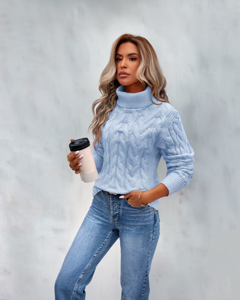 Bella - Warmer Knitted Roll Neck Sweater