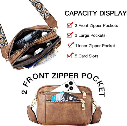 Erica™ - Elegant Leather Shoulder Bag