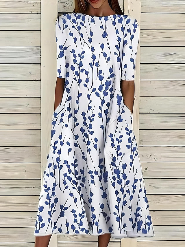 Sela™ – Coastal Floral Midi Dress