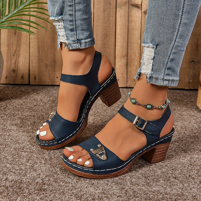 Adelina Comfort Strap Sandals - Secure Support