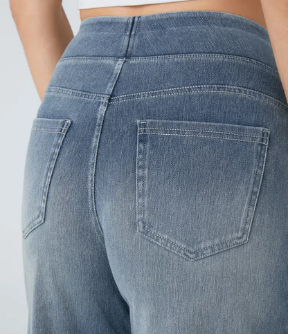 Quinn™ - High Waisted Wide Leg Jeans