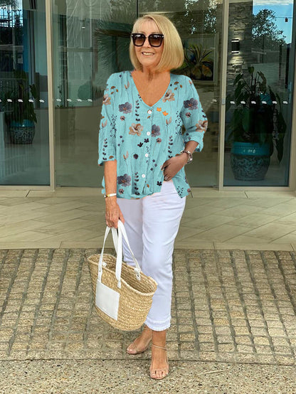 Romilly™ – Casual Floral Blouse