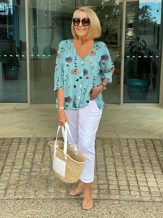 Romilly™ – Casual Floral Blouse