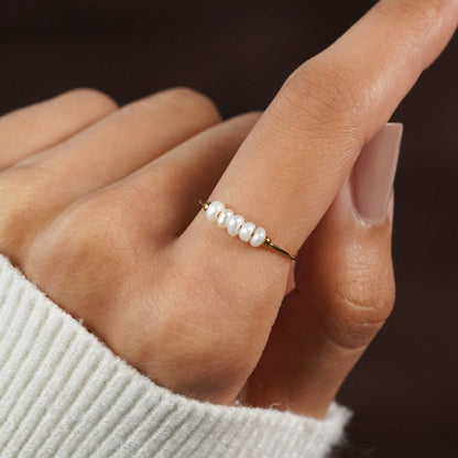 Silva - Ring with Freshwater Pearls