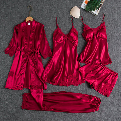 Luna™ - 5-Piece Satin Pajama Set