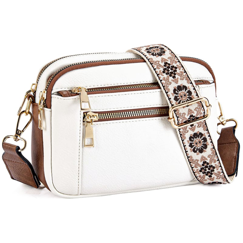 Erikka | Elegant crossbody bag with patterned adjustable strap