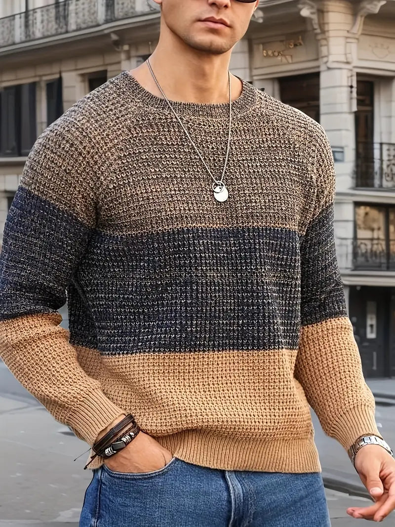 Brit & Boho™️ | The Orion Geometric Knit Sweater