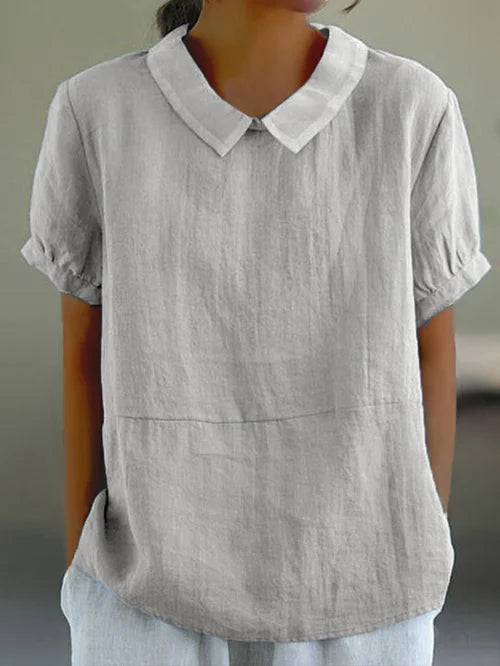 Amalie ™ - Relaxed Fit Collared Blouse