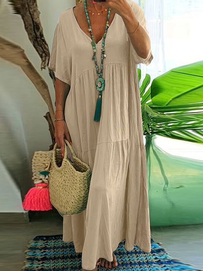 Vida™ - Casual Plus Size Maxi Dress