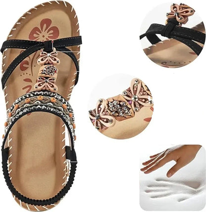 Colella™ - Elegant Orthopedic Flower Sandals