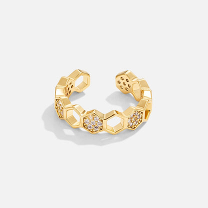 Cinthia - Gold and Crystal Ring