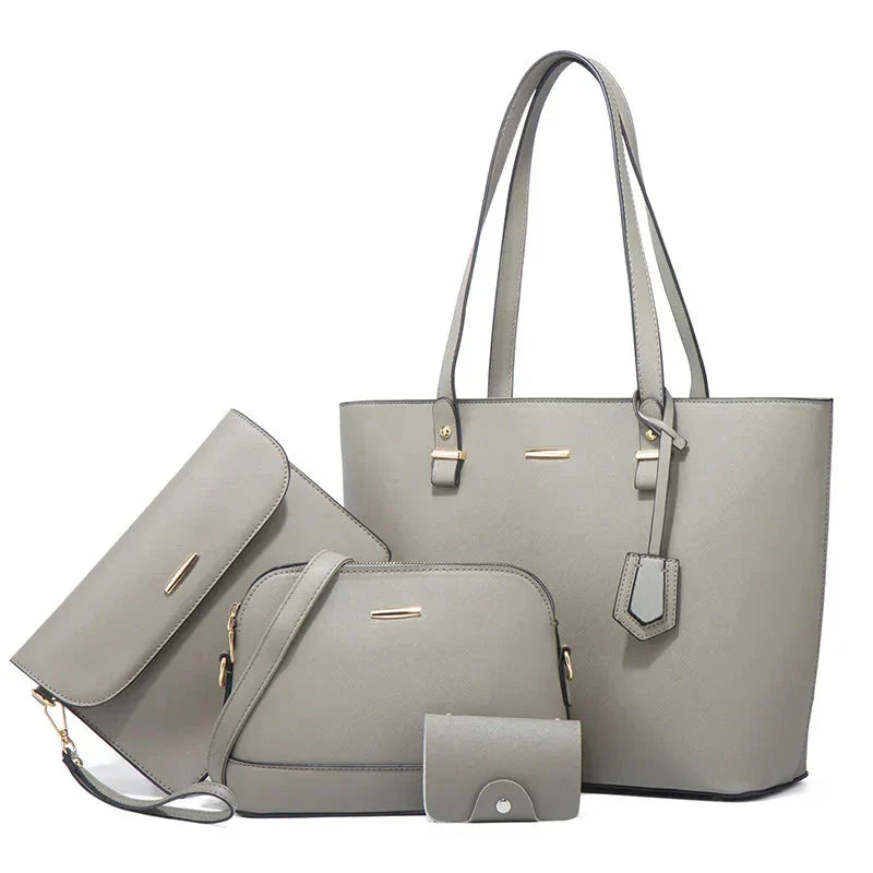 3-Piece Leather Handbag & Shoulder Bag Set