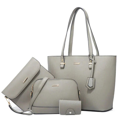 3-Piece Leather Handbag & Shoulder Bag Set