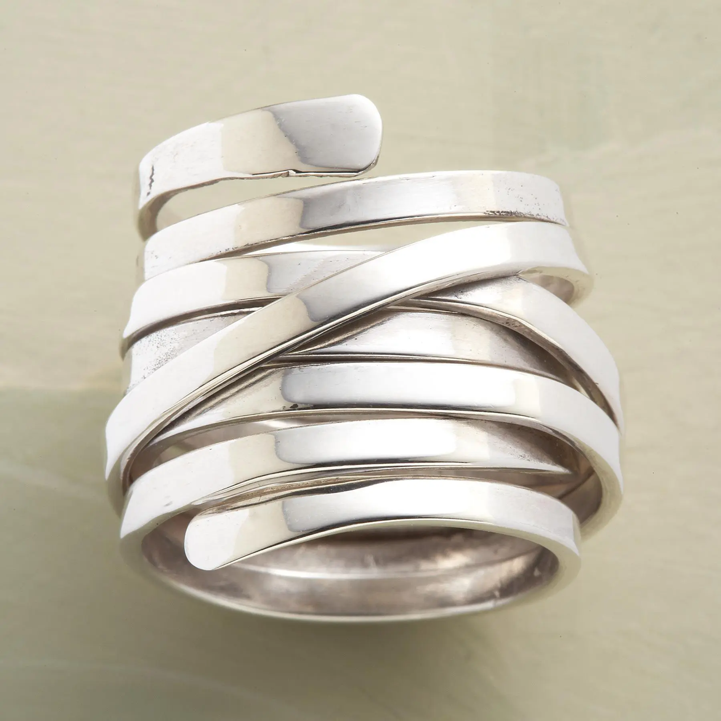Lourdes - Vintage Silver Ring with Thickness