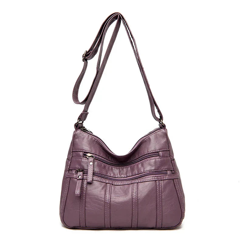 Nina Soft Leather Crossbody Bag