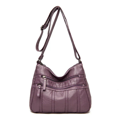 Nina Soft Leather Crossbody Bag