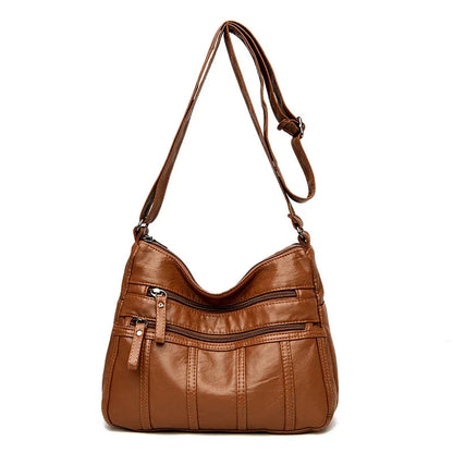 Nina Soft Leather Crossbody Bag