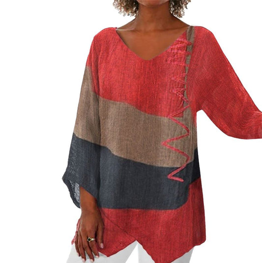 Elaine™ - Relaxed Long Sleeve Blouse