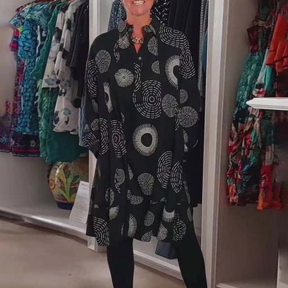 Marlene™ - Casual Geometric Print Dress