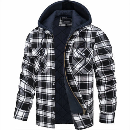 Giovanni - Zippered Check Jacket