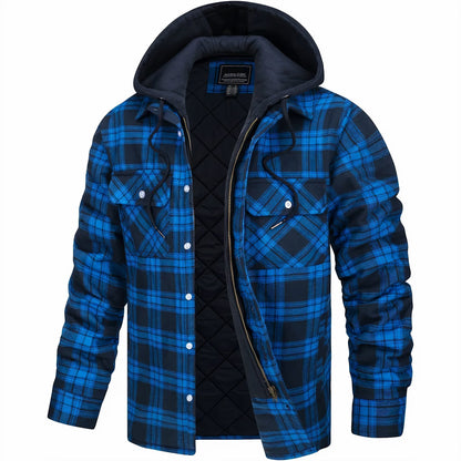 Giovanni - Zippered Check Jacket