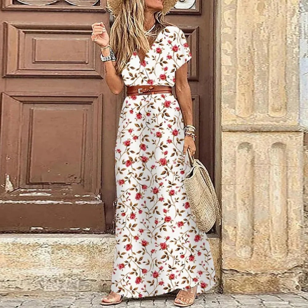 Frouke™ - Maxi Ibiza Dress - Including Belt