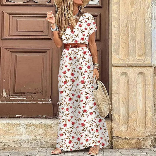 Frouke™ - Maxi Ibiza Dress - Including Belt